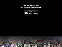 Tablet Screenshot of englishcentral.com